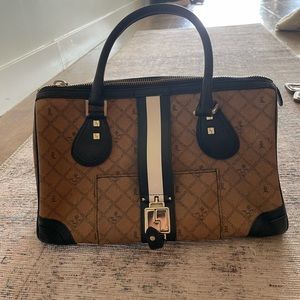 L.A.M.B Mandeville Speedy Bag - Camel/Black